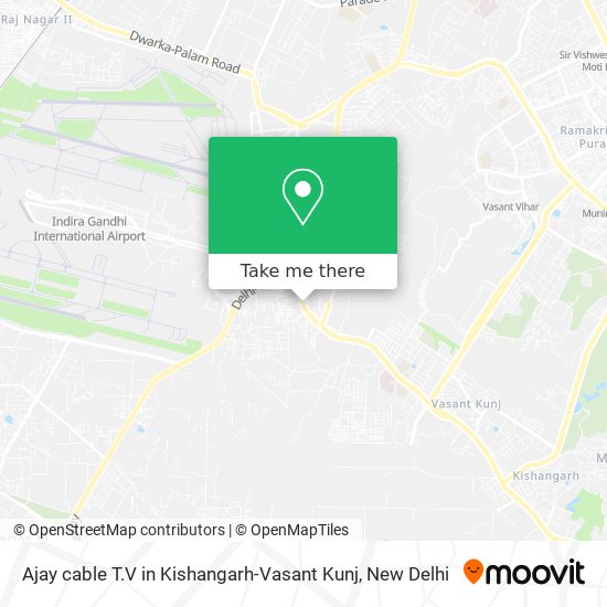 Ajay cable T.V in Kishangarh-Vasant Kunj map