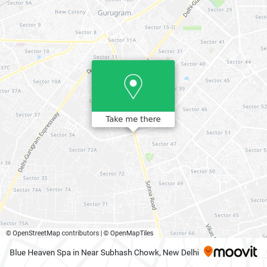 Blue Heaven Spa in Near Subhash Chowk map