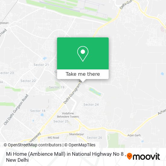 Mi Home (Ambience Mall) in National Highway No 8 map