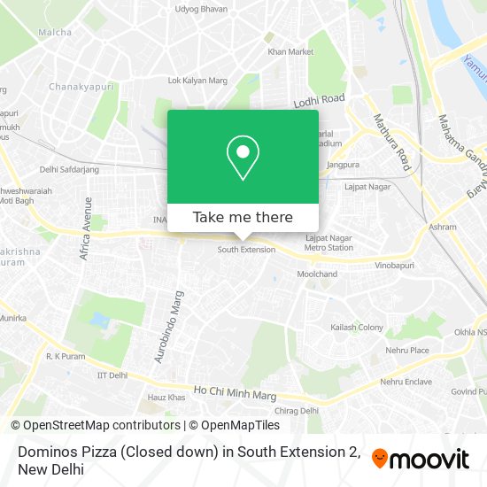 Dominos Pizza (Closed down) in South Extension 2 map