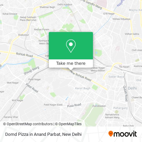 Domd Pizza in Anand Parbat map