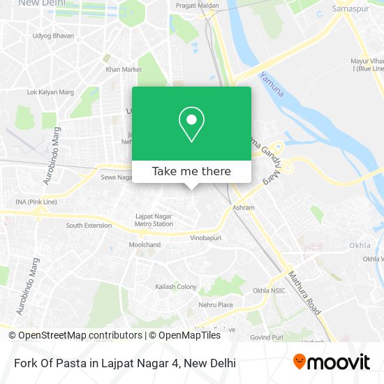 Fork Of Pasta in Lajpat Nagar 4 map