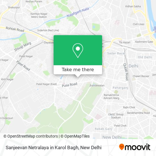 Sanjeevan Netralaya in Karol Bagh map