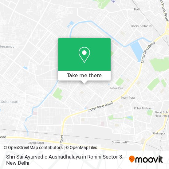Shri Sai Ayurvedic Aushadhalaya in Rohini Sector 3 map
