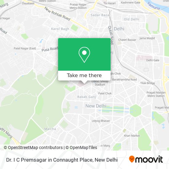 Dr. I C Premsagar in Connaught Place map