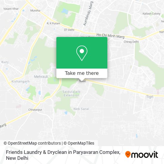 Friends Laundry & Dryclean in Paryavaran Complex map