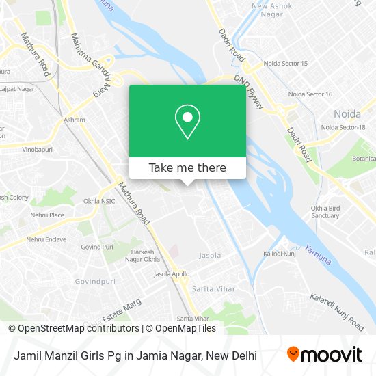 Jamil Manzil Girls Pg in Jamia Nagar map