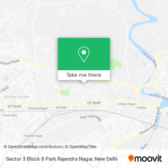 Sector 3 Block 8 Park Rajendra Nagar map