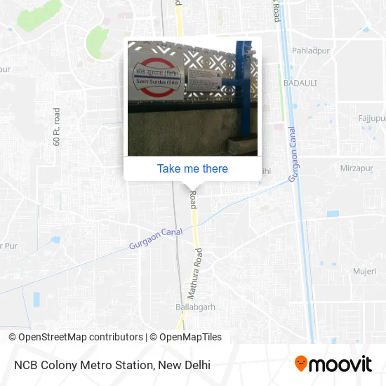 NCB Colony Metro Station map