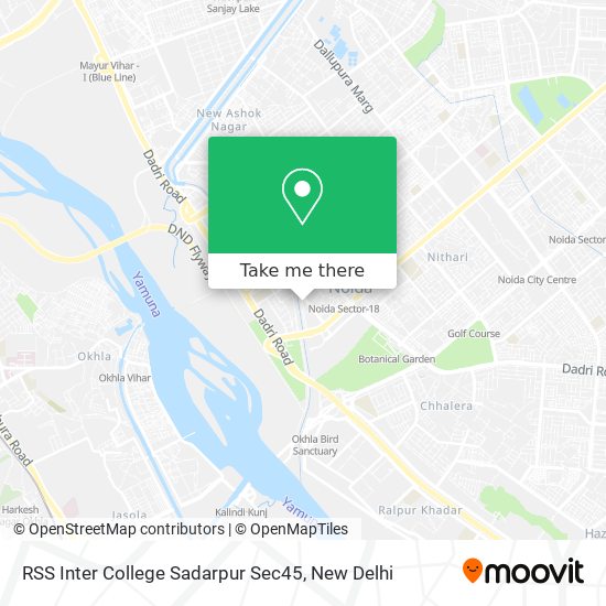 RSS Inter College Sadarpur Sec45 map