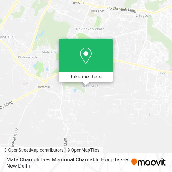 Mata Chameli Devi Memorial Charitable Hospital-ER map