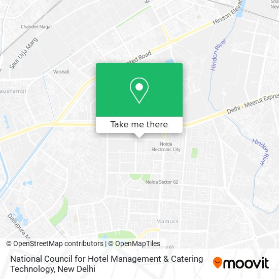 National Council for Hotel Management & Catering Technology map