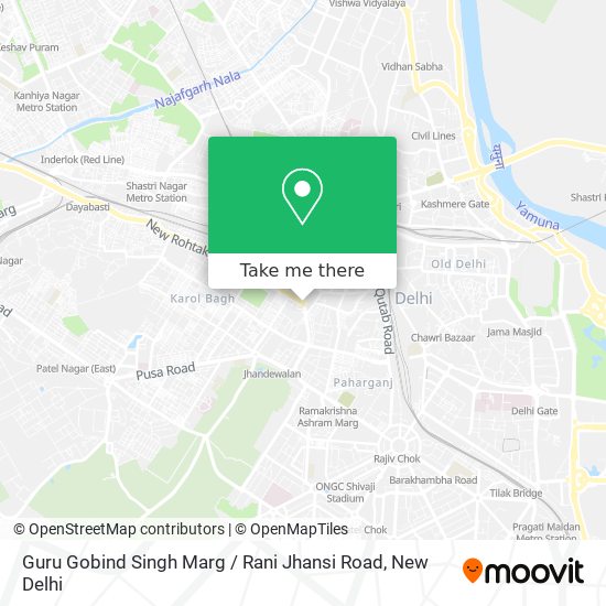 Guru Gobind Singh Marg / Rani Jhansi Road map