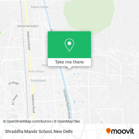 Shraddha Mandir School map