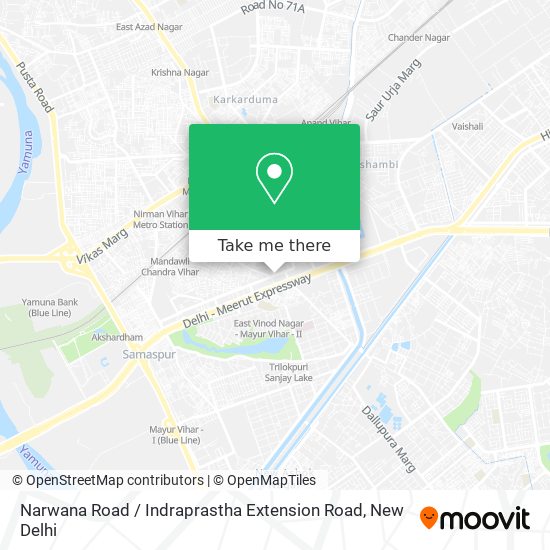 Narwana Road / Indraprastha Extension Road map