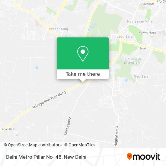 Delhi Metro Pillar No- 48 map