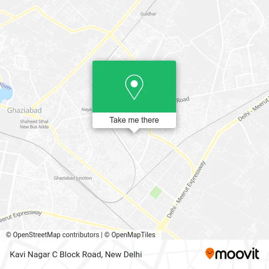 Kavi Nagar C Block Road map