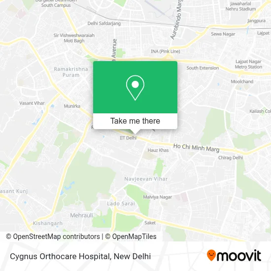 Cygnus Orthocare Hospital map