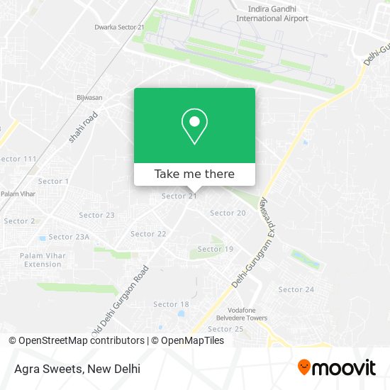 Agra Sweets map