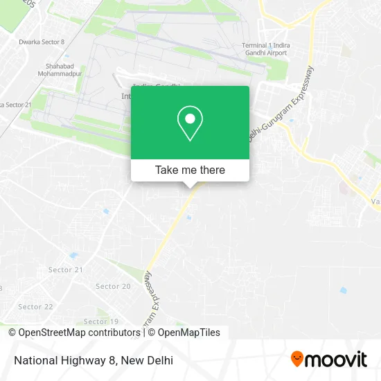 National Highway 8 map