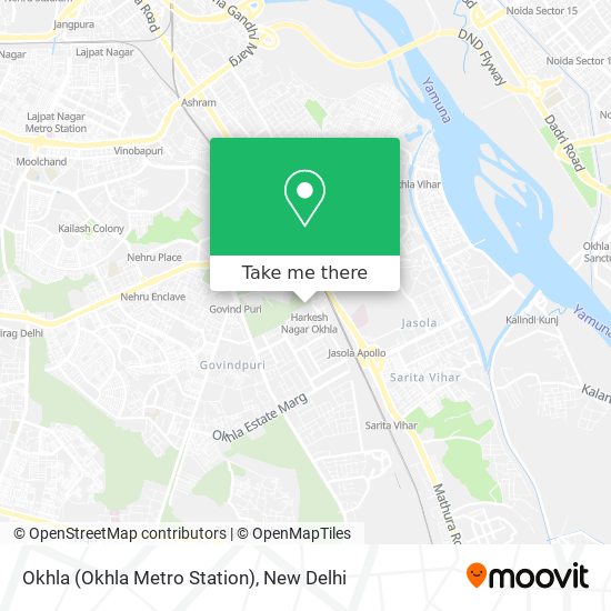 Okhla (Okhla Metro Station) map