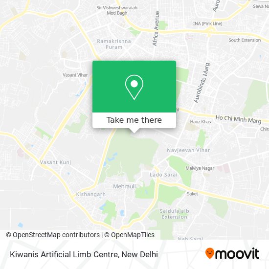Kiwanis Artificial Limb Centre map