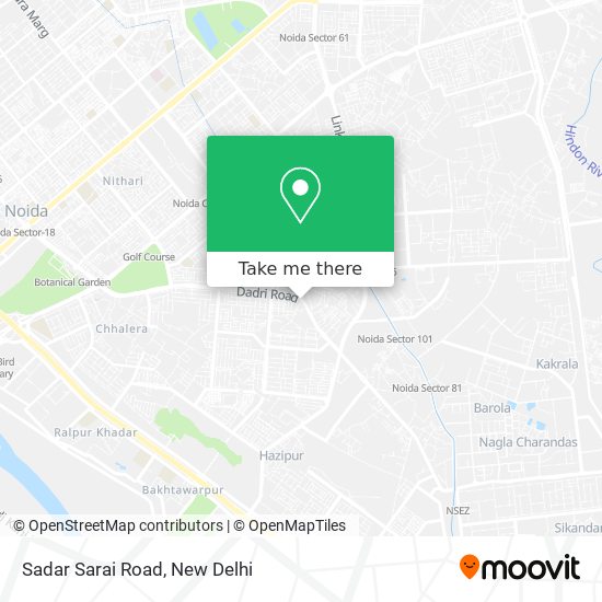 Sadar Sarai Road map