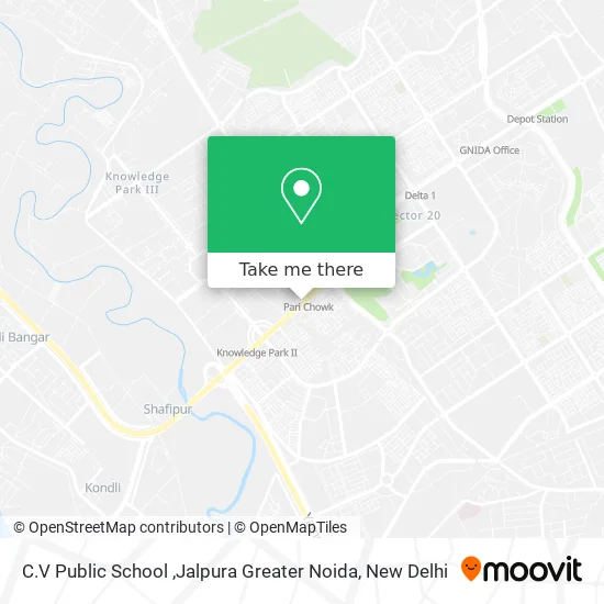 C.V Public School ,Jalpura Greater Noida map