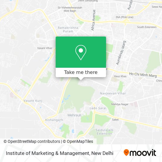 Institute of Marketing & Management map