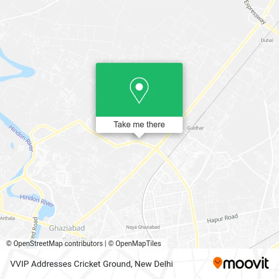VVIP Addresses Cricket Ground map