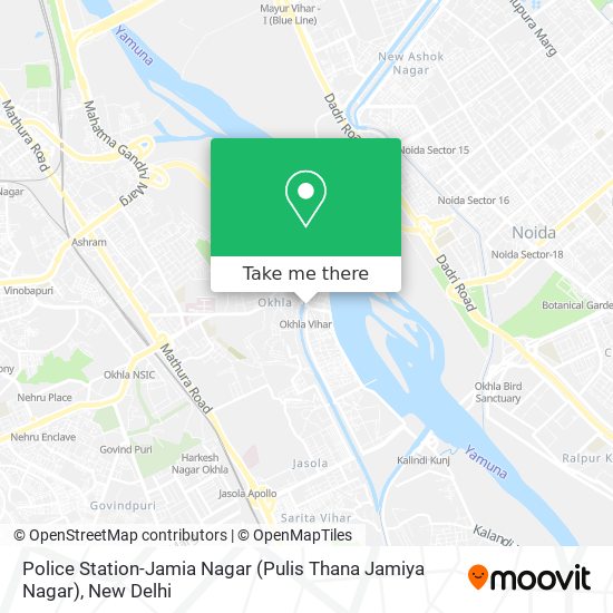 Police Station-Jamia Nagar (Pulis Thana Jamiya Nagar) map