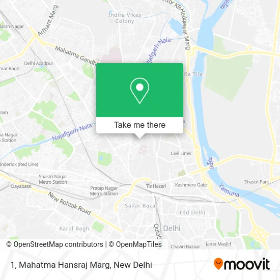 1, Mahatma Hansraj Marg map