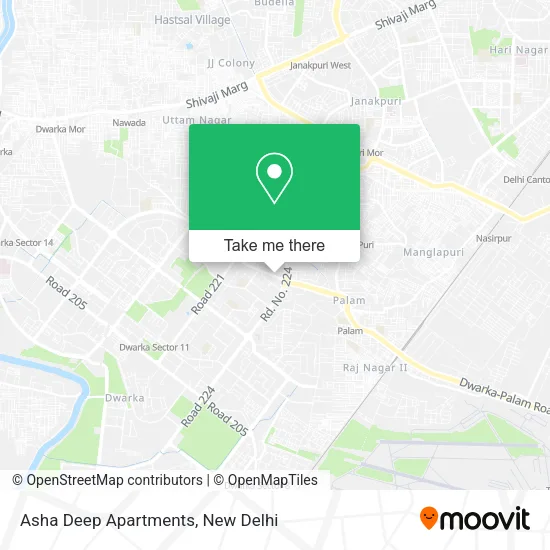 Asha Deep Apartments map