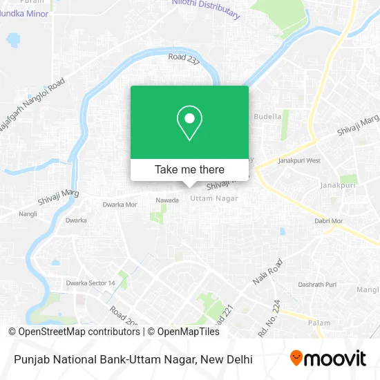 Punjab National Bank-Uttam Nagar map