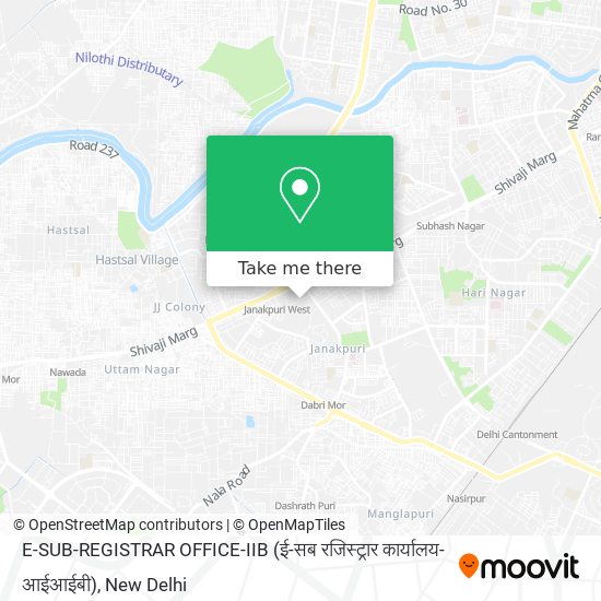 E-SUB-REGISTRAR OFFICE-IIB (ई-सब रजिस्ट्रार कार्यालय-आईआईबी) map