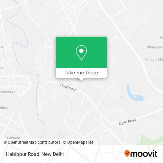 Habibpur Road map