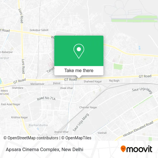 Apsara Cinema Complex map