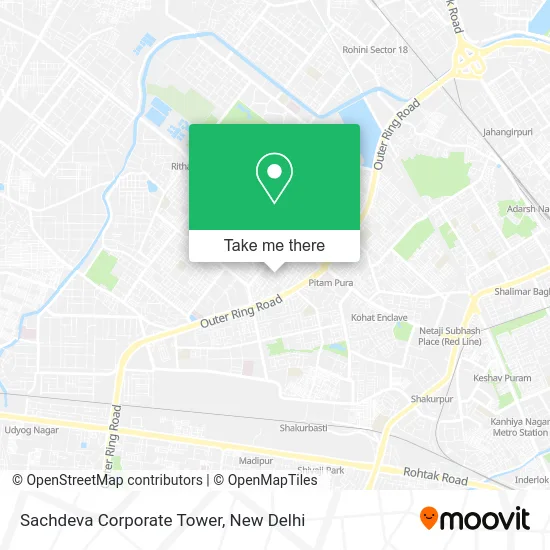 Sachdeva Corporate Tower map