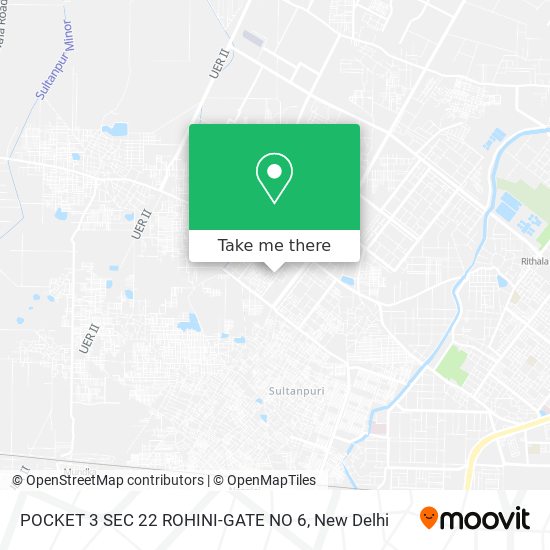 POCKET 3 SEC 22 ROHINI-GATE NO 6 map