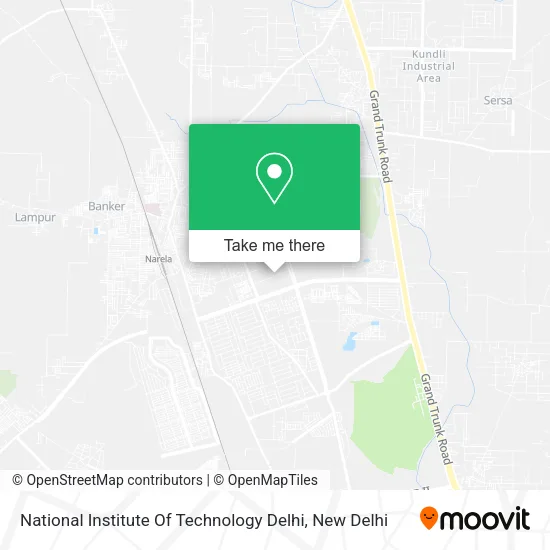 National Institute Of Technology Delhi map