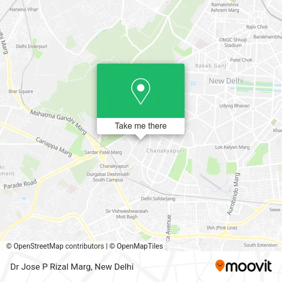 Dr Jose P Rizal Marg map