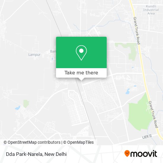 Dda Park-Narela map