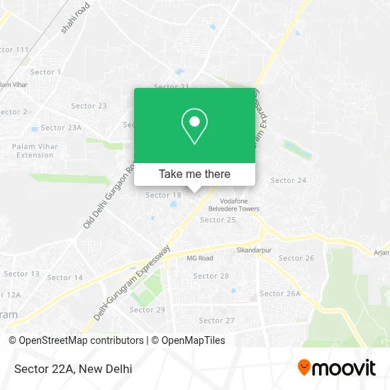 Sector 22A map