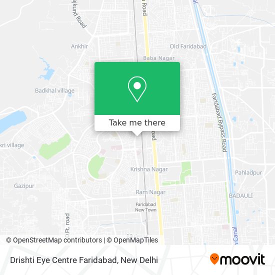 Drishti Eye Centre Faridabad map
