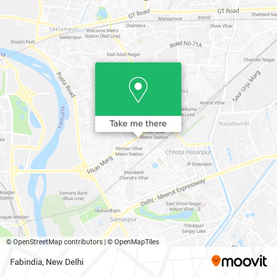 Fabindia map