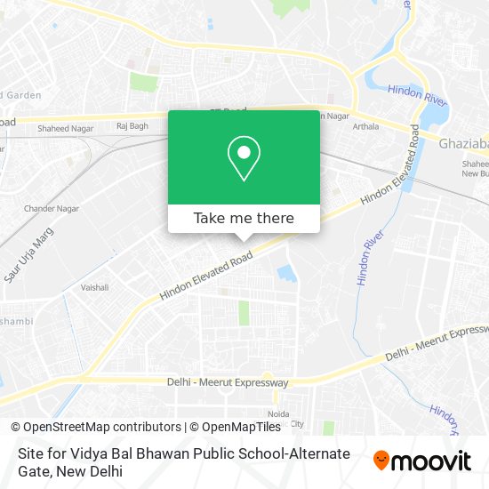 Site for Vidya Bal Bhawan Public School-Alternate Gate map