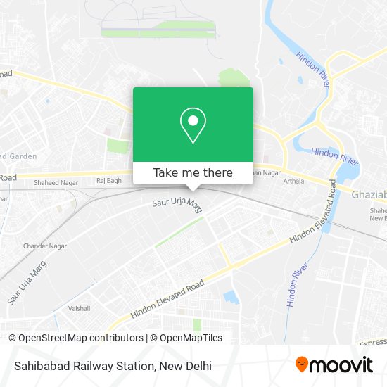 Sahibabad Railway Station map
