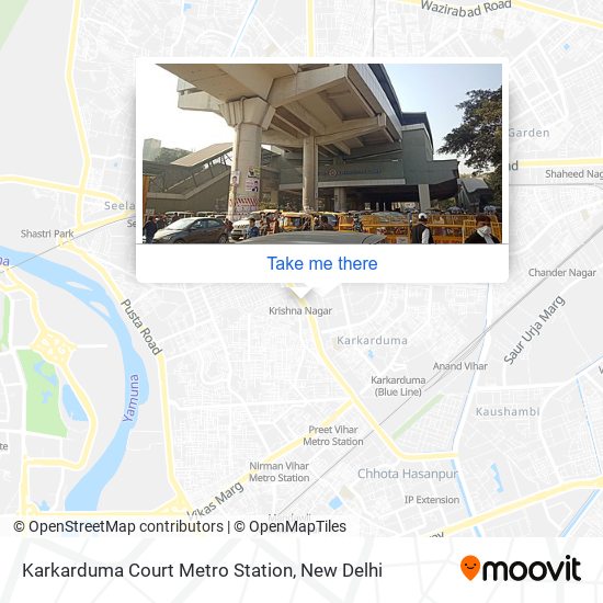 Karkarduma Court Metro Station map