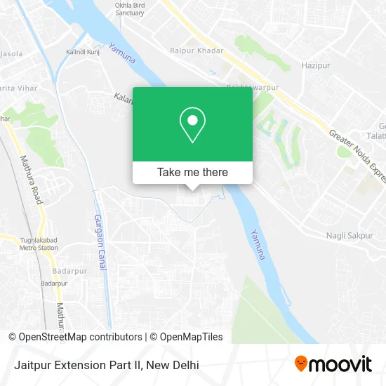 Jaitpur Extension Part II map