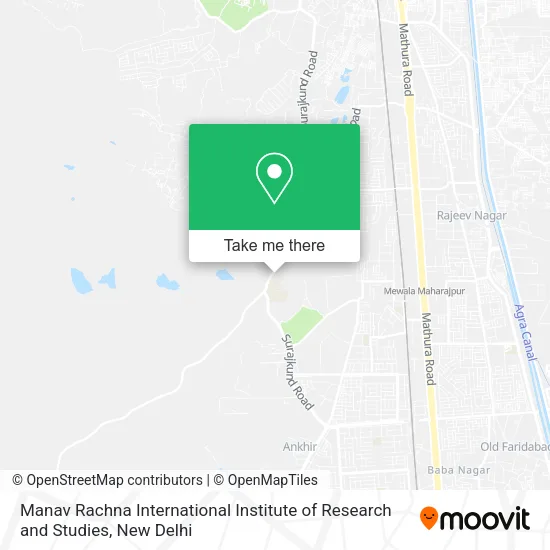 Manav Rachna International Institute of Research and Studies map
